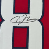 FRAMED Signed ANDRE JOHNSON 35x39 Houston Red Jersey JSA COA Auto