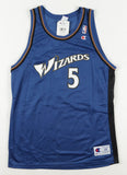 Kwame Brown Signed Washington Wizards Champion Style Jersey (JSA COA)