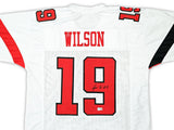 TEXAS TECH TYREE WILSON AUTOGRAPHED SIGNED WHITE JERSEY BECKETT WITNESS 215905
