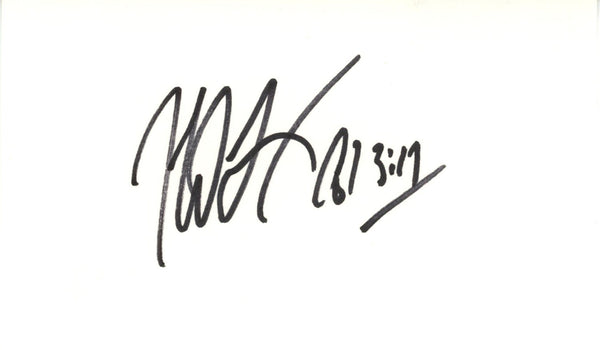 Neil Lomax Autographed St Louis Cardinals Index Card Beckett 45324