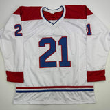 Autographed/Signed Guy Carbonneau Montreal White Hockey Jersey JSA COA