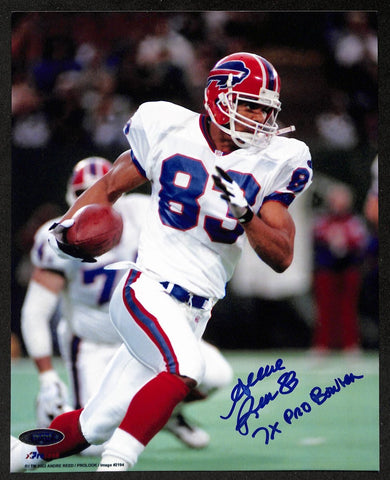 Andre Reed HOF Signed/Inscribed 8x10 Photo Buffalo Bills TriStar 195907