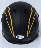 Joey Bosa Autographed Chargers Eclipse Speed Mini Helmet- Beckett W *Silver