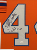 FRAMED DENVER BRONCOS FLOYD LITTLE AUTOGRAPHED SIGNED JERSEY JSA COA
