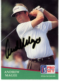 Andrew Magee Autographed 1991 Pro Set #117 Trading Card Beckett 44874