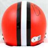 Odell Beckham Signed Cleveland Browns Mini Helmet-Beckett W Hologram *Black