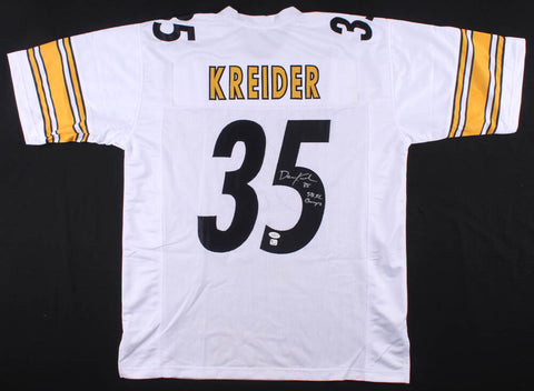 Dan Kreider Signed Pittsburgh Steelers Jersey Inscribed "SBXL Champs" (JSA QR)