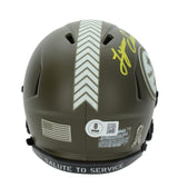 Lynn Swann Autographed Pittsburgh Steelers Salute to Service Mini Helmet Beckett