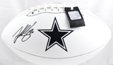 Luke Schoonmaker Autographed Dallas Cowboys Logo Football - Prova *Black