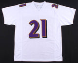 Mark Ingram Signed Baltimore Ravens White Jersey (Beckett COA) 2xPro Bowl R.B.