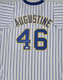 Brewers 82 AL Champ JERRY AUGUSTINE Signed Custom Replica RETRO Jersey AUTO JSA