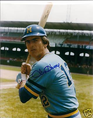 Milwaukee Brewers LARRY HANEY Signed 8x10 Photo Auto 82 Brewers
