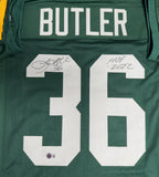 Packers LEROY BUTLER Signed Green Custom Replica Jersey AUTO w/ "HOF 2022" - BAS