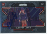 WWE Elektra Lopez Signed 2022 Panini Prizm #71 Rookie Card BAS #BS86745