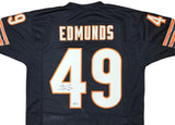 CHICAGO BEARS TREMAINE EDMUNDS AUTOGRAPHED BLUE JERSEY BECKETT BAS QR 216946