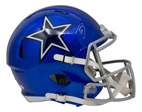 Trevon Diggs Signed Dallas Cowboys Full Size Flash Speed Replica Helmet JSA