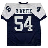 Signed RANDY WHITE HOF 94 Dallas Thanksgiving Day Jersey JSA COA