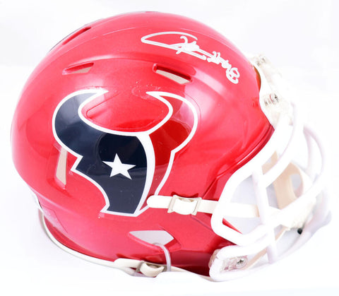 Christian Harris Autographed Texans Flash Speed Mini Helmet- Beckett W Hologram