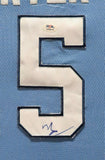 FRAMED UNC TAR HEELS VINCE CARTER AUTOGRAPHED SIGNED JERSEY PSA COA