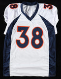 Jaleel McLaughlin Signed Denver Broncos Jersey (JSA COA) Ex Youngstown State R.B