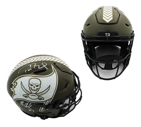 Brady & Gronkowski Signed Tampa Bay Buccaneers Speed Flex STS NFL Helmet