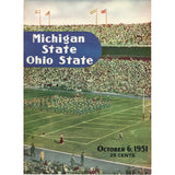 Michigan State Spartans vs Ohio State Buckeyes 10/6/1951 Gameday Magazine 59334