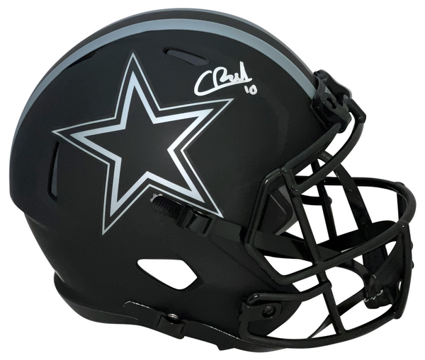 COOPER RUSH SIGNED DALLAS COWBOYS ECLIPSE FULL SIZE SPEED HELMET BECKETT