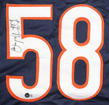 Wilber Marshall Signed Chicago Bears Jersey / Super Bowl XX Linebacker /Beckett