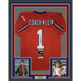 FRAMED Autographed/Signed HENRY WINKLER 33x42 Coach Klein Waterboy Jersey JSA