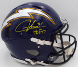 LaDainian Tomlinson Autographed Authentic Full Size Helmet Chargers HOF Beckett