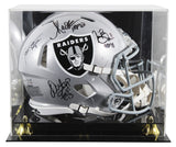 Raiders (4) Casper, Allen, Brown +1 Signed F/S Speed Proline Helmet w/ Case BAS