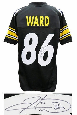 Hines Ward Pittsburgh Steelers Signed Black Football Jersey - SCHWARTZ