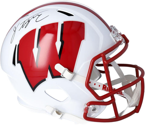 Jonathan Taylor Wisconsin Badgers Signed Riddell Speed Replica Helmet