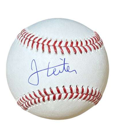 Jack Leiter Autographed ROMLB Baseball Texas Rangers Fanatics 41136