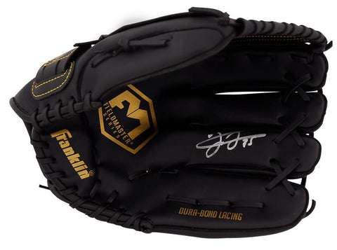 Frank Thomas Signed Franklin Fieldmaster Black Baseball Fielders Glove (SS COA)
