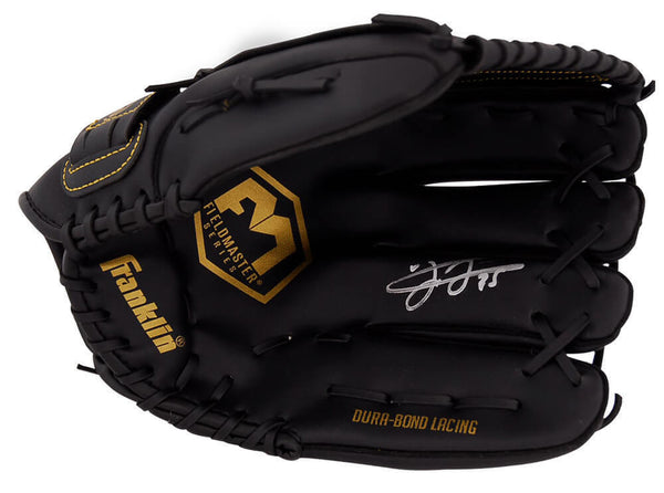 Frank Thomas Signed Franklin Fieldmaster Black Baseball Fielders Glove (SS COA)