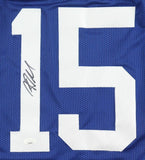 Riley Leonard Indianapolis Signed Blue Football Jersey JSA Hologram