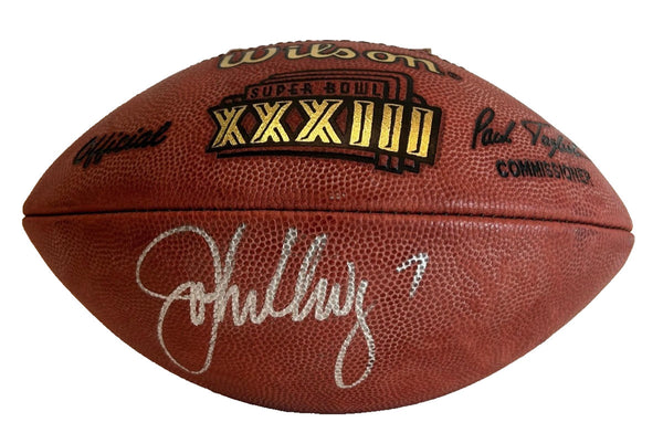 John Elway Autographed Super Bowl XXXIII Game Football - JSA COA