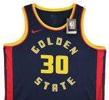 Warriors Stephen Curry Signed Navy Blue Nike 2024 City Swingman Jersey JSA