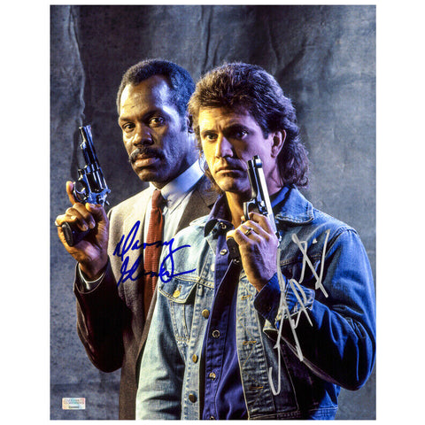 Mel Gibson and Danny Glover Autographed 1987 Lethal Weapon 11x14 Photo