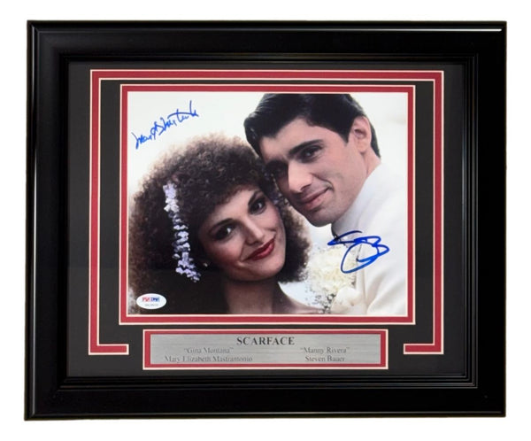 Steven Bauer Mastrantonio Signed Framed 8x10 Scarface Photo PSA/DNA
