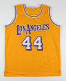 Jerry West Signed Los Angeles Lakers Yellow Jersey (JSA COA) 1972 NBA Champion