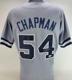 Aroldis Chapman Signed New York Yankees Road Jersey (Beckett) 7xAll Star Closer