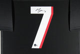 BIJAN ROBINSON (Falcons black TOWER) Signed Autograph Framed Jersey Beckett