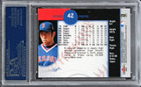 Red Sox Hideo Nomo Signed 2002 Fleer Triple Crown #42 Card PSA/DNA Slabbed