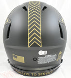 Tony Dorsett Signed Cowboys F/S Salute 25 Speed Authentic Helmet- Beckett W Holo