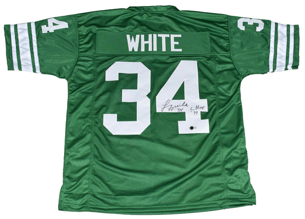 LORENZO WHITE SIGNED MICHIGAN STATE SPARTANS #34 GREEN JERSEY BECKETT