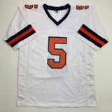 Autographed/Signed Calvin Russell Syracuse White Football Jersey JSA COA