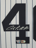 FRAMED SUEDE ANDY PETTITTE AUTOGRAPHED SIGNED NEW YORK YANKEES JERSEY FANATICS