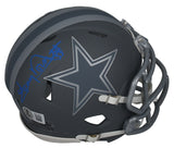 Tony Dorsett Autographed Dallas Cowboys Slate Speed Mini Helmet Beckett